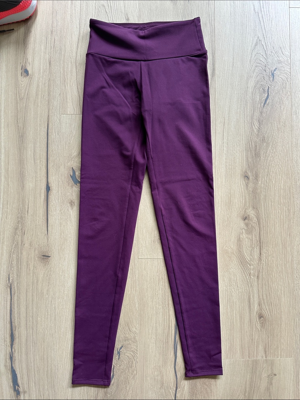 Girls' High-Rise Plum Leggings
